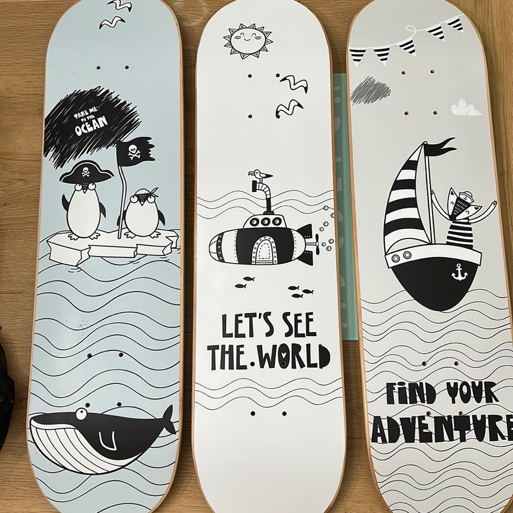 Wall Art - Kids Room - Skateboards